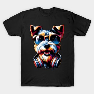 Glen of Imaal Terrier Smiling DJ with Energetic Tracks T-Shirt